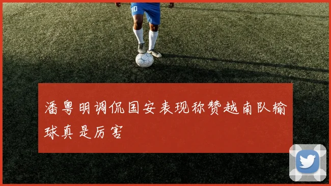 潘粤明调侃国安表现称赞越南队输球真是厉害