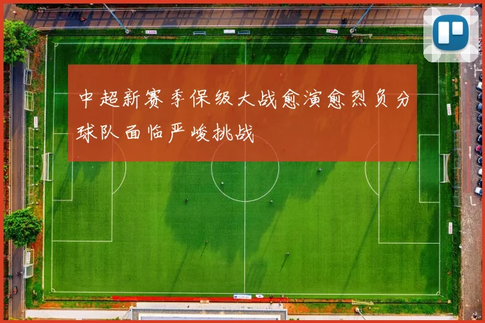中超新赛季保级大战愈演愈烈负分球队面临严峻挑战